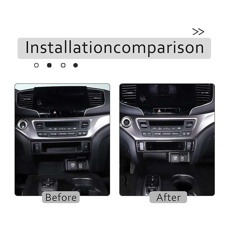 for Pilot 2016-2022 2017-2023 Passport 2019-2023 Car Center Console Seat Heating Button Frame Cover