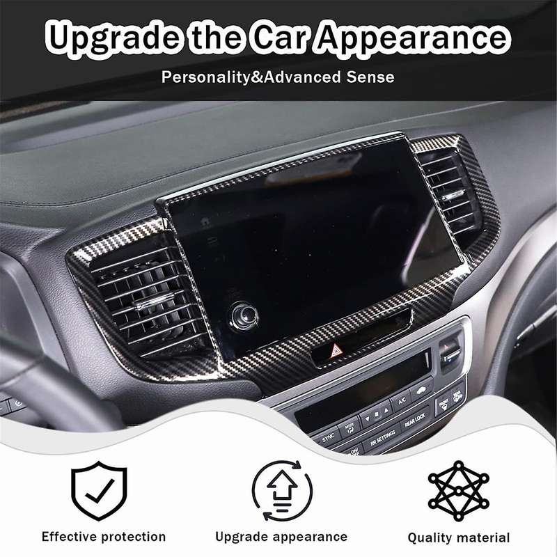 for Pilot 2016-2022 2017-2023 Passport 2019-2023 Car Dashboard Navigation Panel Frame Trim Accessori