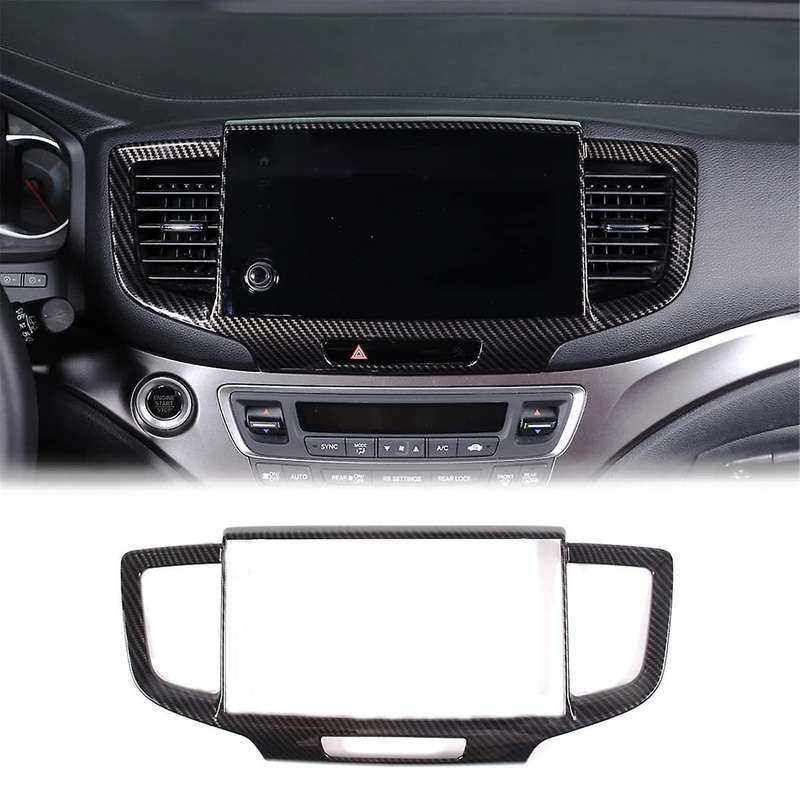 for Pilot 2016-2022 2017-2023 Passport 2019-2023 Car Dashboard Navigation Panel Frame Trim Accessori