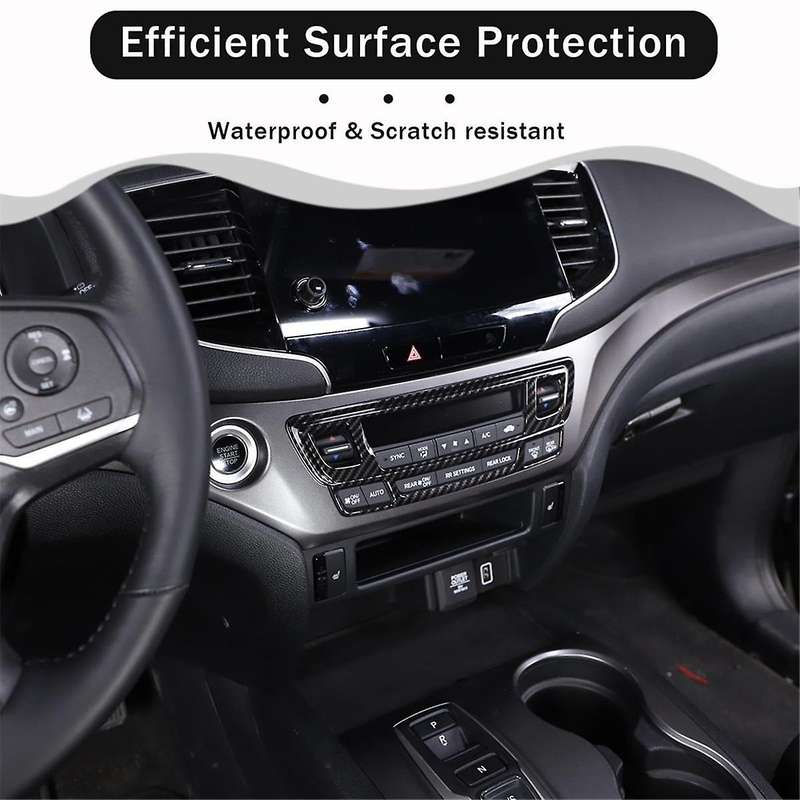 for Pilot 2016-2022 2017-2023 Passport 2019-2023 Car Center Console Air Conditioning Button Frame Tr