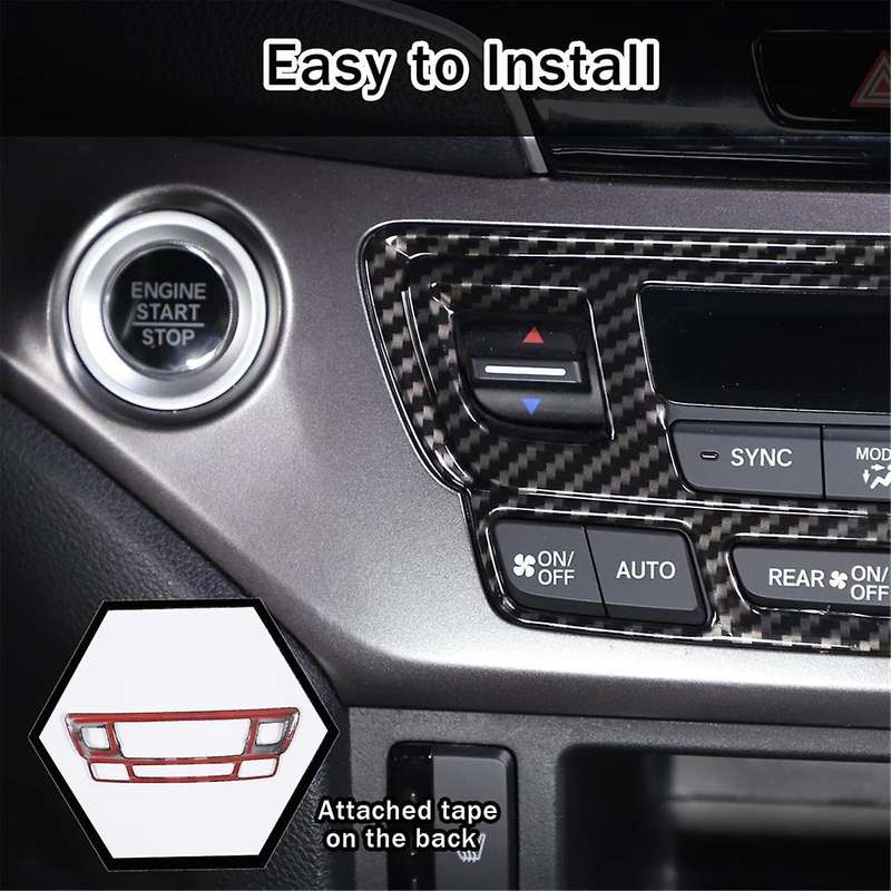 for Pilot 2016-2022 2017-2023 Passport 2019-2023 Car Center Console Air Conditioning Button Frame Tr