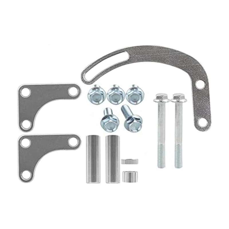 for Power Steering Pump Bracket Compatible for 350 Small Block Lwp Long Water Pump 551522 Adjustable