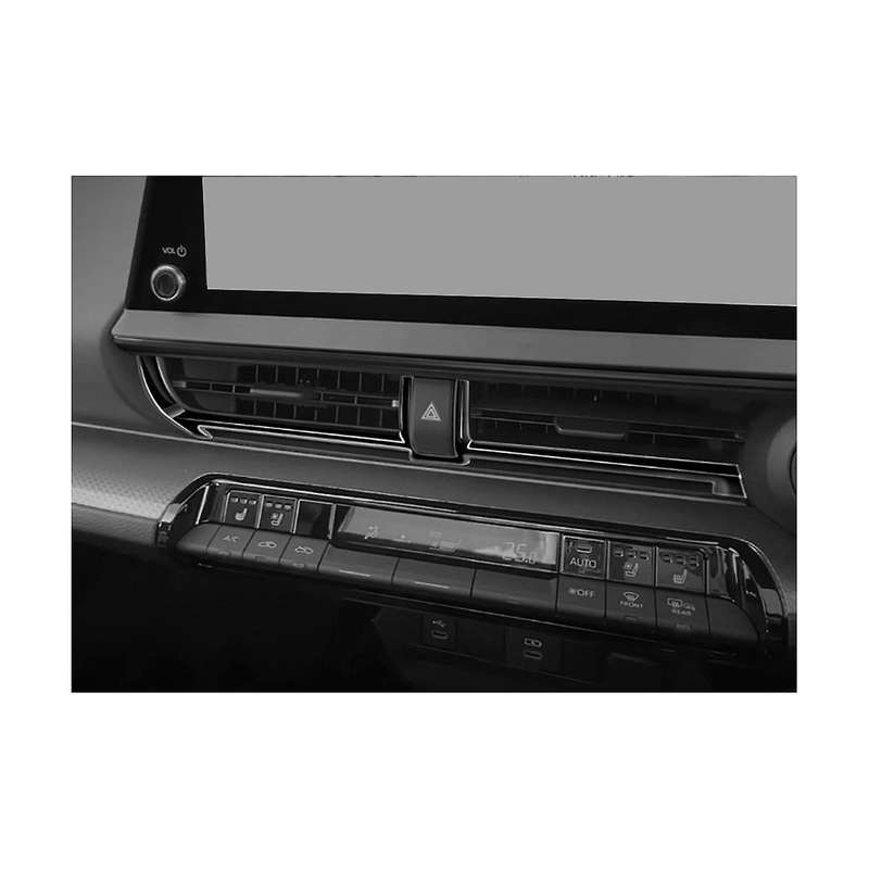 for Prius 60 Series 2020-2023 Bright Black Car Central Control Air Outlet Conditioning Outlet Frame
