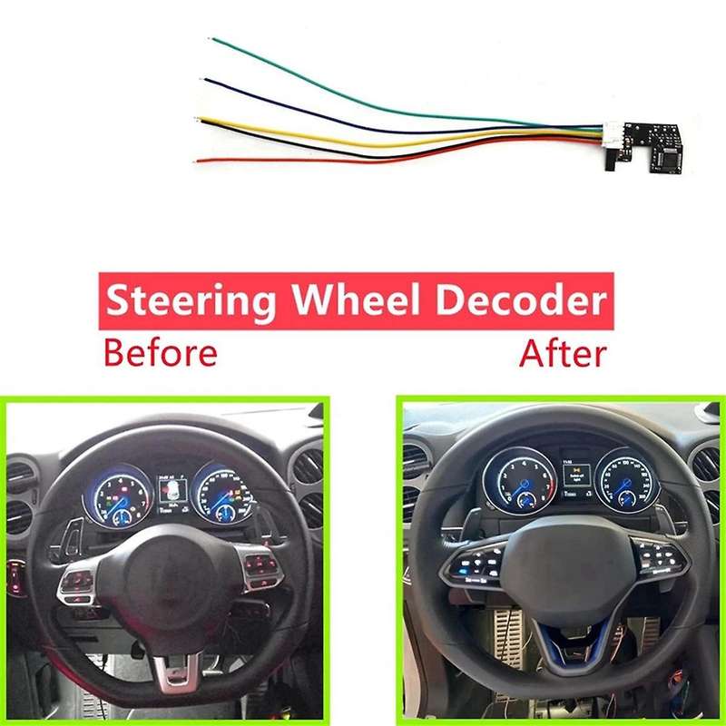 for PQ Cars Install Steering Wheel Emulator Module Decoder