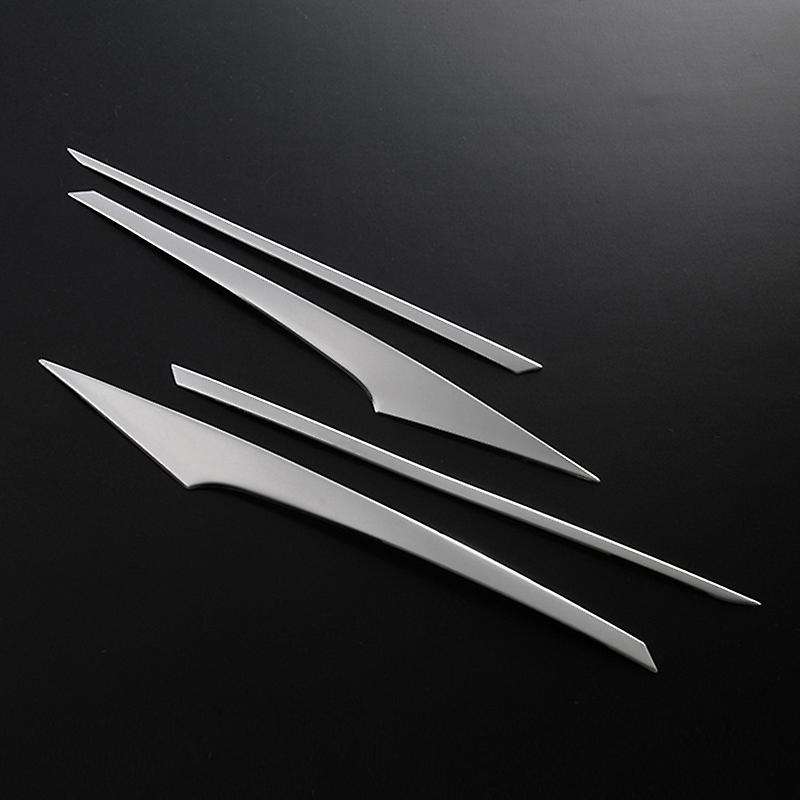 for Prius 40 Series Front Headlight Lamp Cover Garnish Strip Eyebrow Cover Trim Sticker