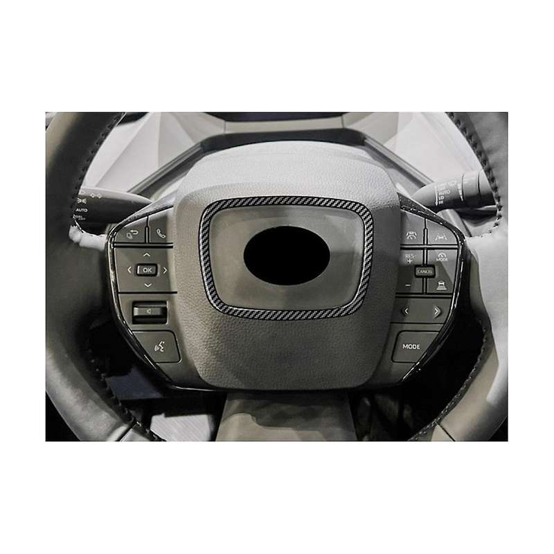 for Prius 60 Series 2020-2023 Carbon Fiber Black Car Steering Wheel Ring Trim Interior Frame Cover