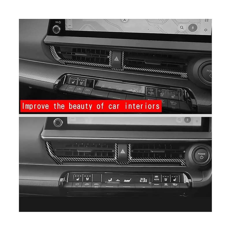 for Prius 60 Series 2020-2023 Carbon Fiber Car Central Control Air Outlet Conditioning Outlet Frame