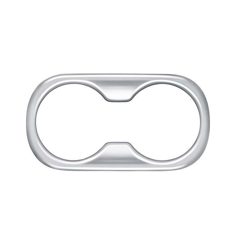 for Prius 60 Series 2020-2023 Silver Car Rear Armrest Water Cup Holder Decoration Frame Cover Trim