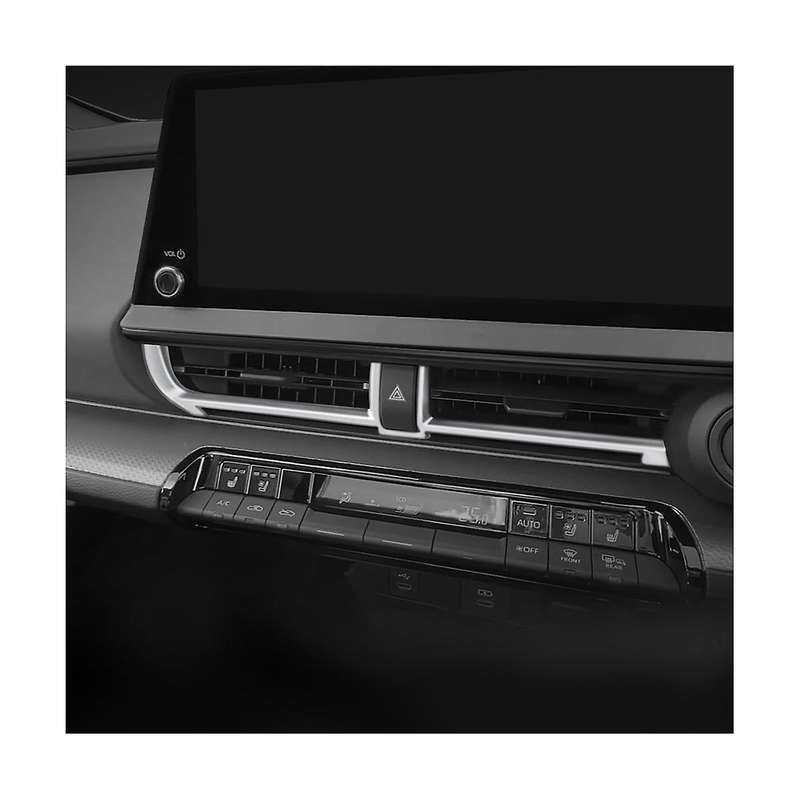 for Prius 60 Series 2020-2023 Silver Car Central Control Air Outlet Conditioning Outlet Frame Cover