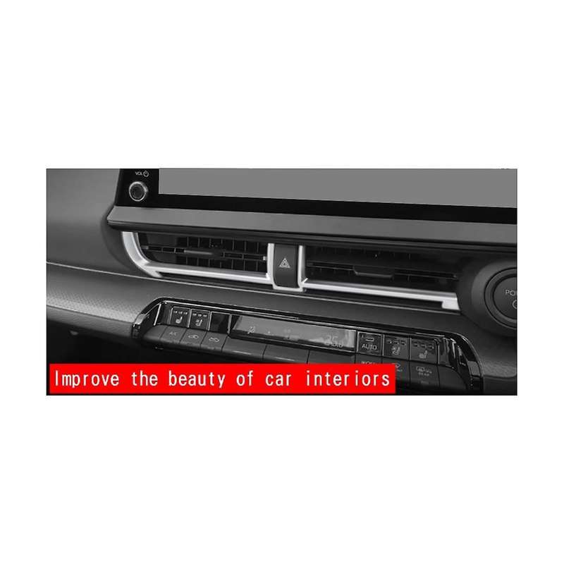 for Prius 60 Series 2020-2023 Silver Car Central Control Air Outlet Conditioning Outlet Frame Cover