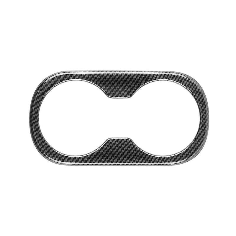 for Prius 60 Series 2020-2023 Carbon Fiber Car Rear Armrest Water Cup Holder Decoration Frame Cover