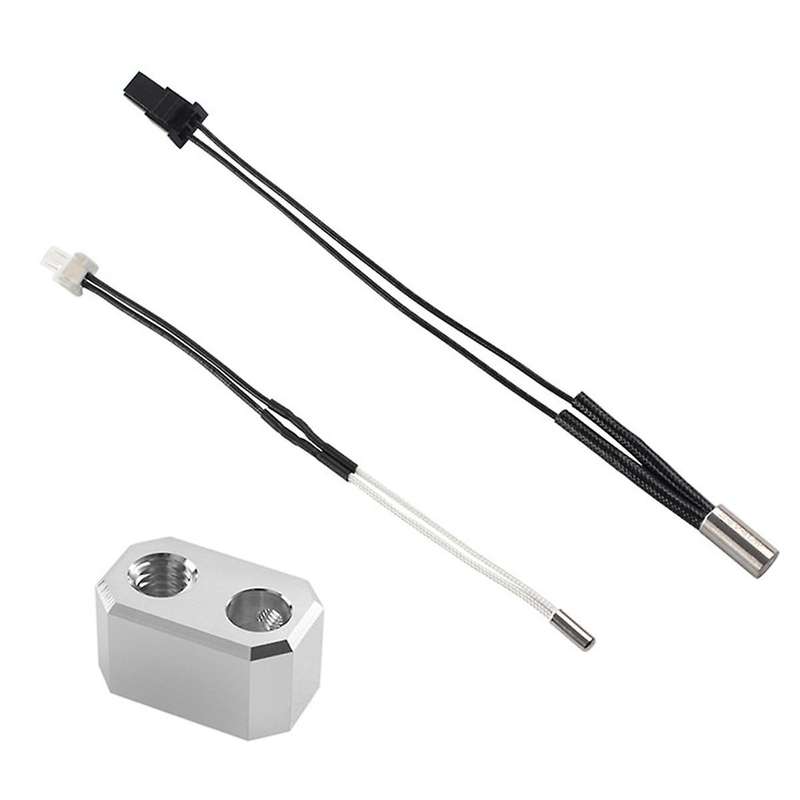 for Prusa I3 MK4 3D Printer Extruders Accessory 24V 40W Heater Thermometer Cable Heating Block Part