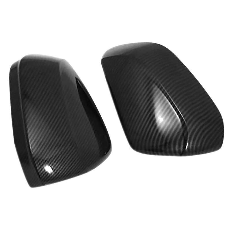 for  Q3 2019 2Pcs ABS Carbon Fiber Car Side Door Rearview Mirror Protect Frame Cover Trim Accessorie