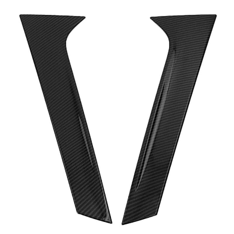 for  Q5 L Q5L 2018-2020 ABS Carbon Fiber Rear Window Spoiler Cover Trim Pillar Posts Molding Decorat