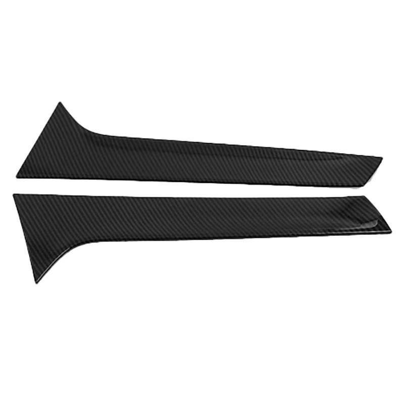 for  Q5 L Q5L 2018-2020 ABS Carbon Fiber Rear Window Spoiler Cover Trim Pillar Posts Molding Decorat