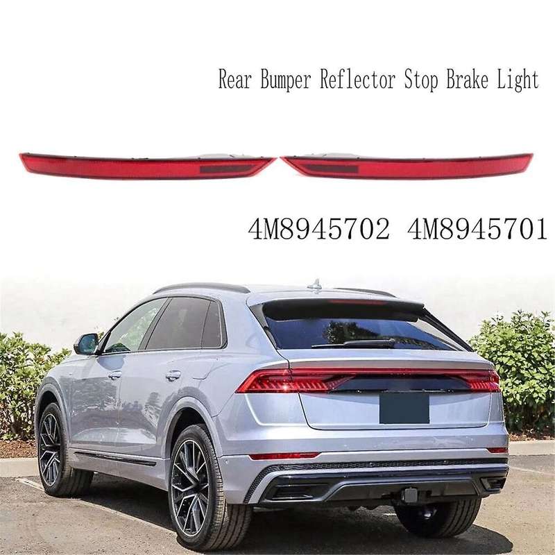 for Q8 RSQ8 SQ8 2019-2022 Car Left Rear Bumper Reflector Stop Brake Light Rear Tail Lamp 4M8945701