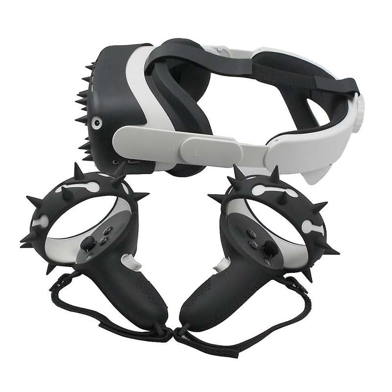 for Quest 2 Controller Handle Cover, Device Front Cover for Quest 2 Mask Accessories, Spiked Version