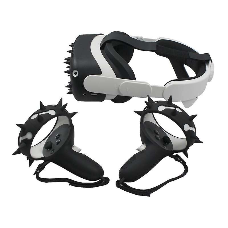 for Quest 2 Controller Handle Cover, Device Front Cover for Quest 2 Mask Accessories, Spiked Version
