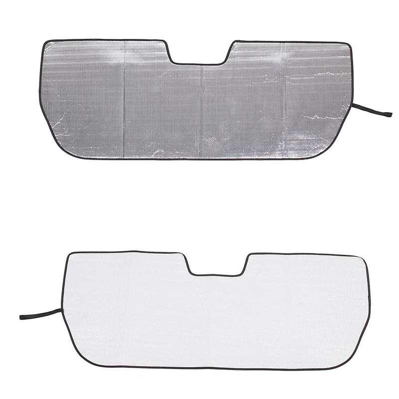 for R1T 2022 2023 Front Windshield Sun Shade, Sun Visor Protector Blocks UV Rays Foldable Interior