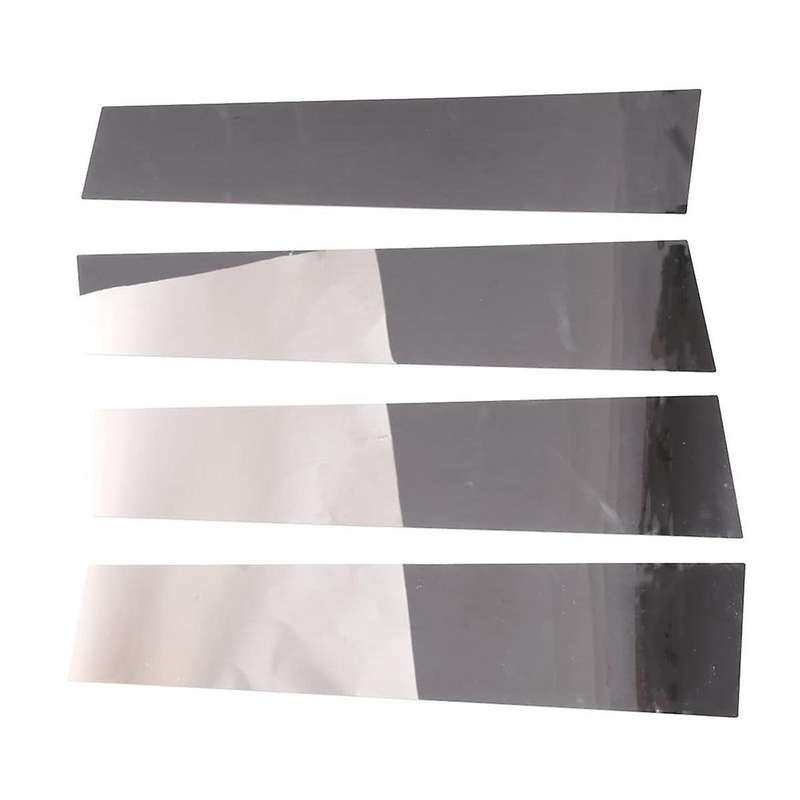 for R1t 2022 2023 Car Door B Pillar Trim Molding Window Cover Trim Stickers Accessories Stainless St