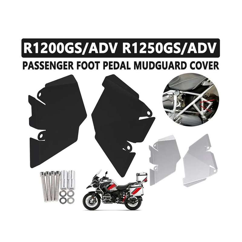 for R1200gs R1250gs R 1250 Gs R 1200gs Rear Foot Pedal Mudguard Recess Cover Black