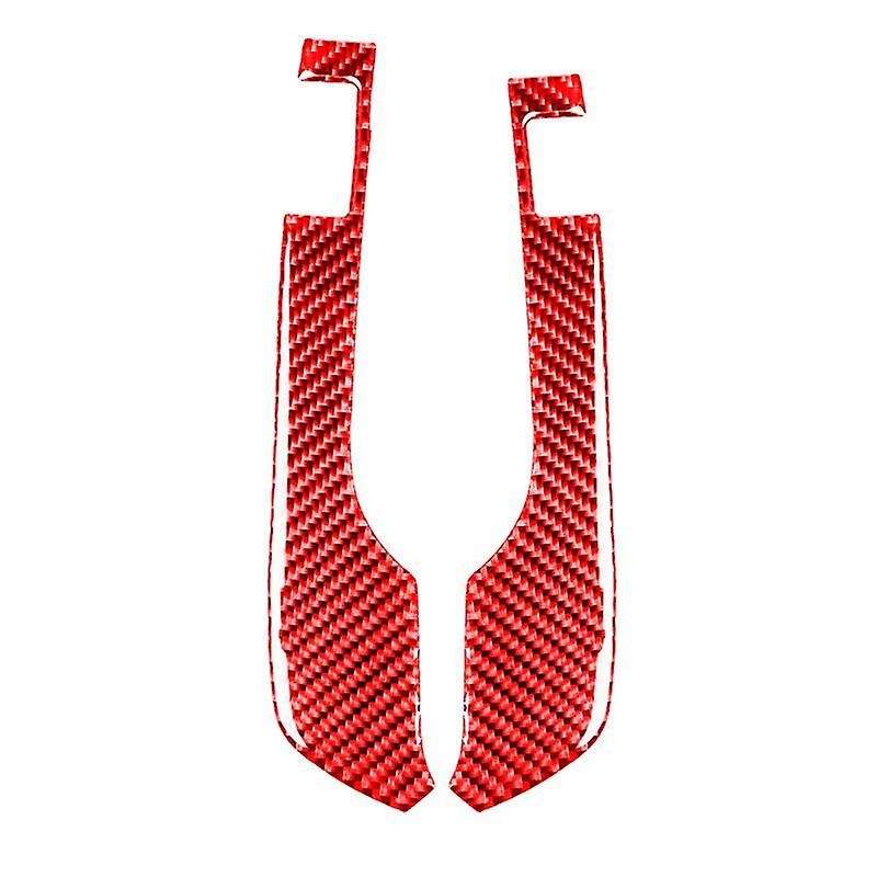 for R35 2009-2015 Carbon Fiber Steering Wheel Switch Button Panel Sticker Speedometer Side Cover Tri