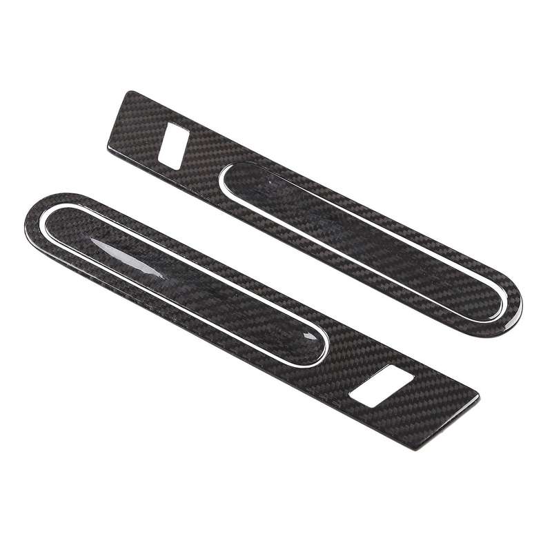 for R35 GTR 2006-2018 Real Carbon Fiber Outer Door Handle Cover Glossy Finish Pull Surround Interio