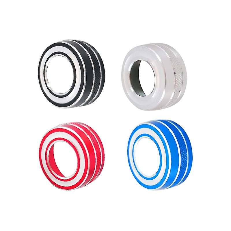 for Radio AC Knobs Air Conditioner Switch Button for 2014-2018 , Aluminum Alloy, Black 8Pcs