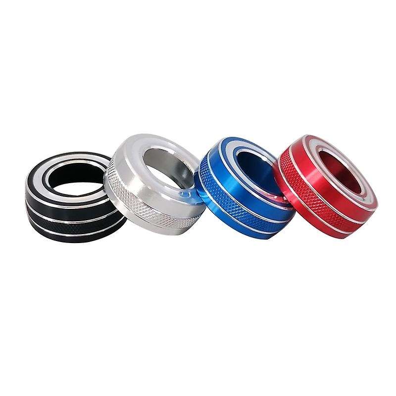 for Radio AC Knobs Air Conditioner Switch Button for 2014-2018 , Aluminum Alloy, Black 8Pcs