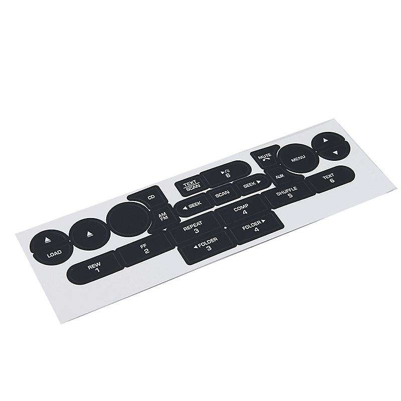for Radio Stereo Button Repair Decals Stickers