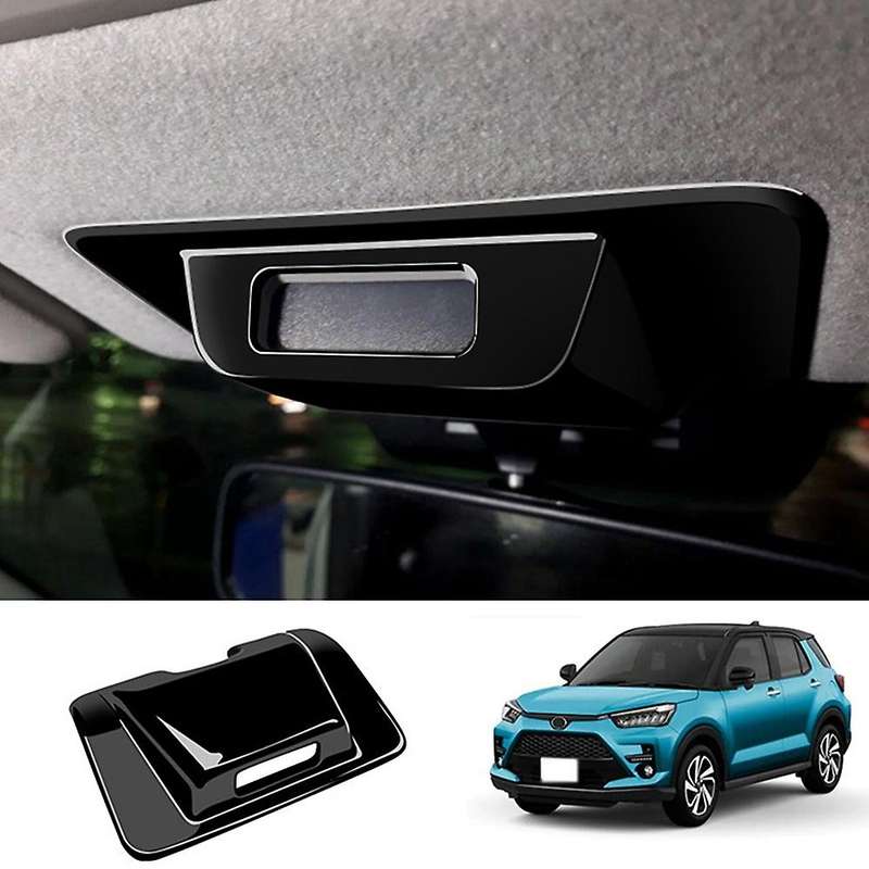 for Raize 200 Series Car Interior Abs Glossy Black Belt Check Panel Cover Trim
