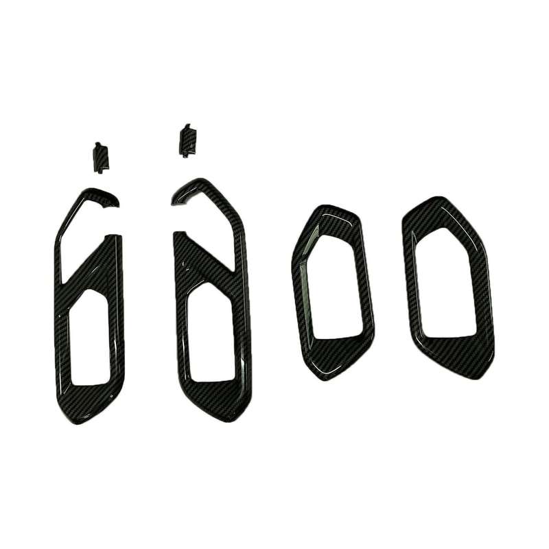 for Raize 2020 Car Carbon Fiber Inner Door Handle Bowl Cover Trim Door Decoration Frame Sticker Acce
