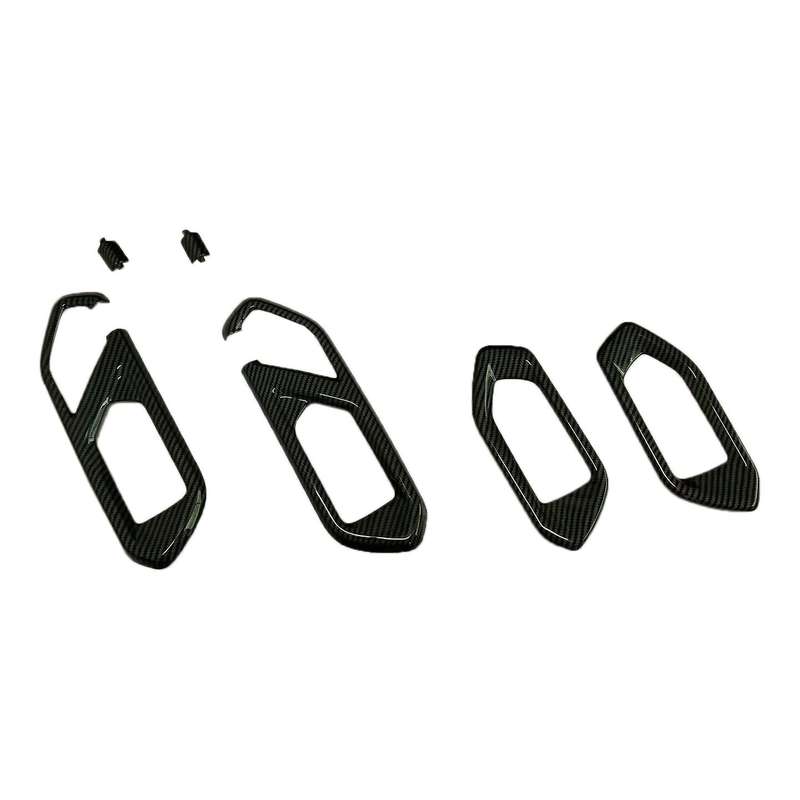 for Raize 2020 Car Carbon Fiber Inner Door Handle Bowl Cover Trim Door Decoration Frame Sticker Acce