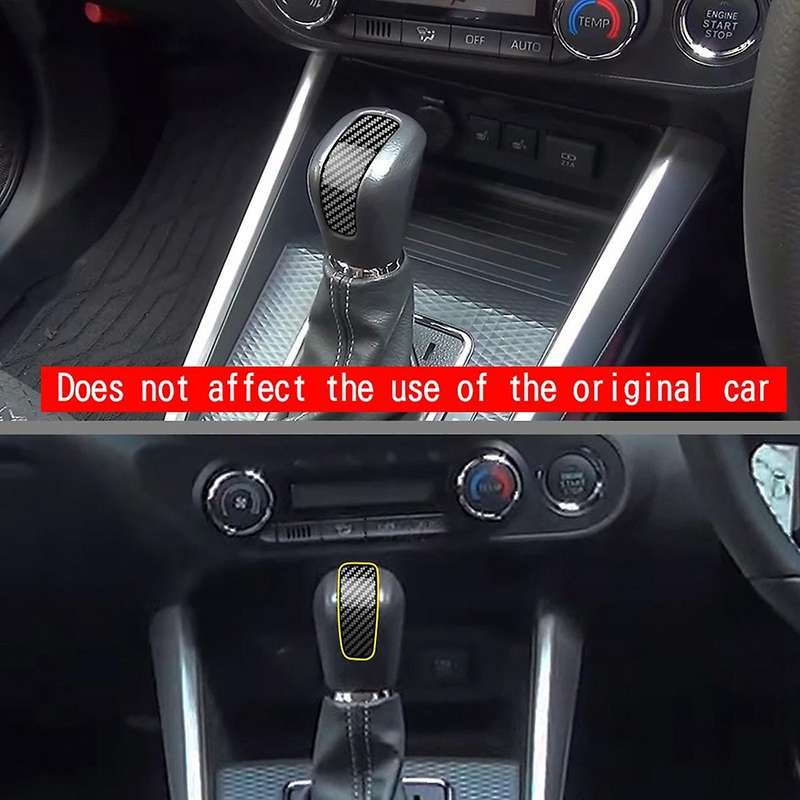for RAIZE A200 A210 2019-2021 2022 Carbon Fiber Car Interior Shift Knob Head Cover Trim AT Model
