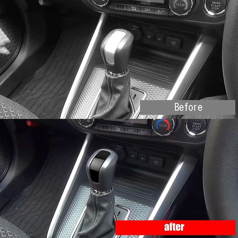 for RAIZE A200 A210 2019-2021 2022 Carbon Fiber Car Interior Shift Knob Head Cover Trim AT Model