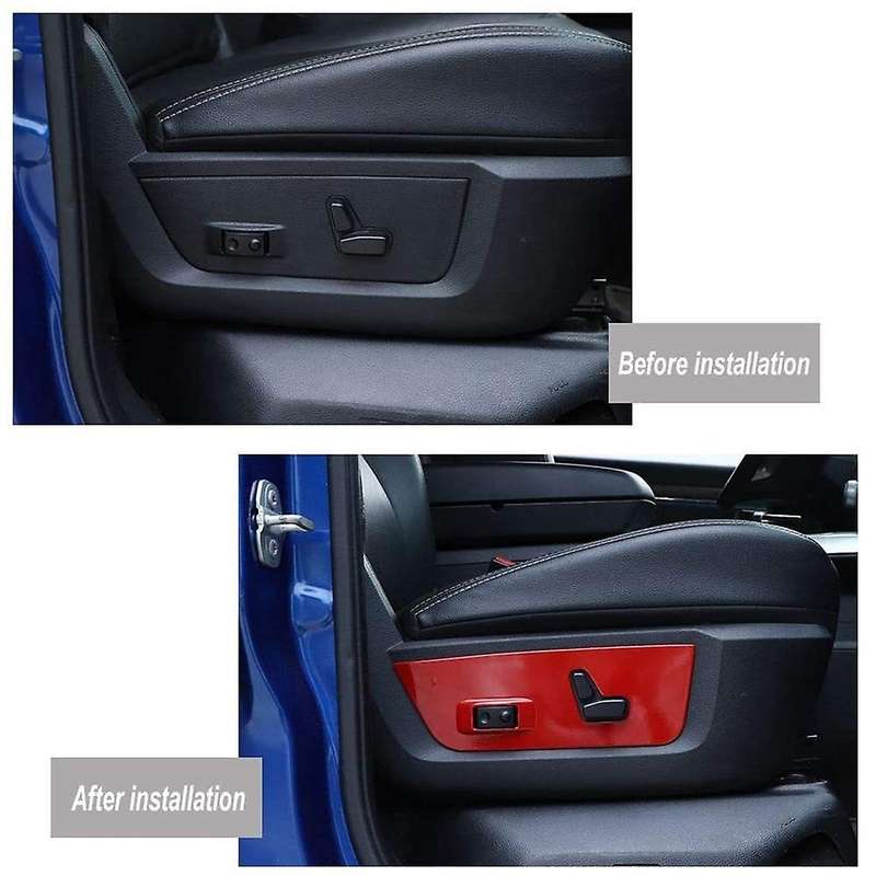 for RAM 1500 2010+ Car Electric Seat Adjustment Panel Button Decoration Cover Trim Stickers Accessor