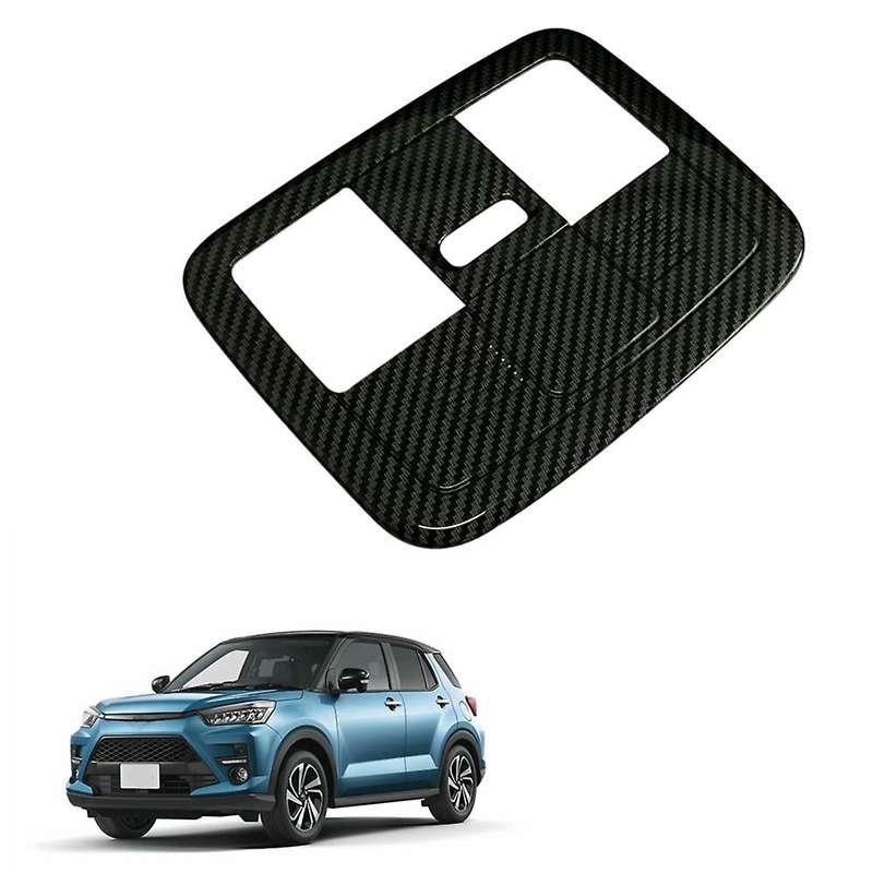 for Raize 2020 Car Carbon Fiber Front Reading Lamp Cover Read Light Cover Trim Frame Decor Sticker A