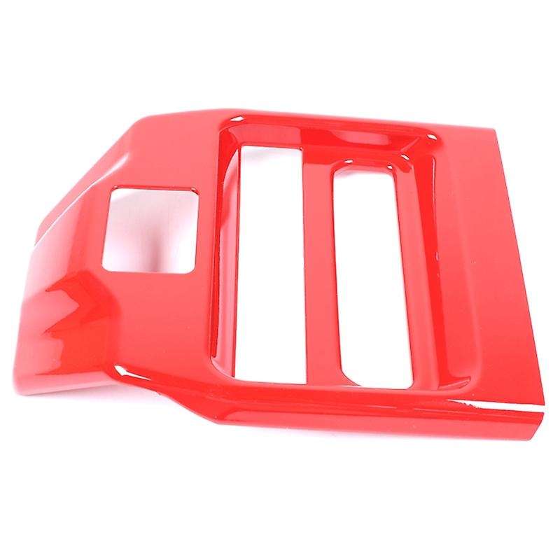 for RAM 1500 2018 2019 2020 2021 Rear Air Outlet Anti-Kick Panel Cover Trim Accessories ,Red