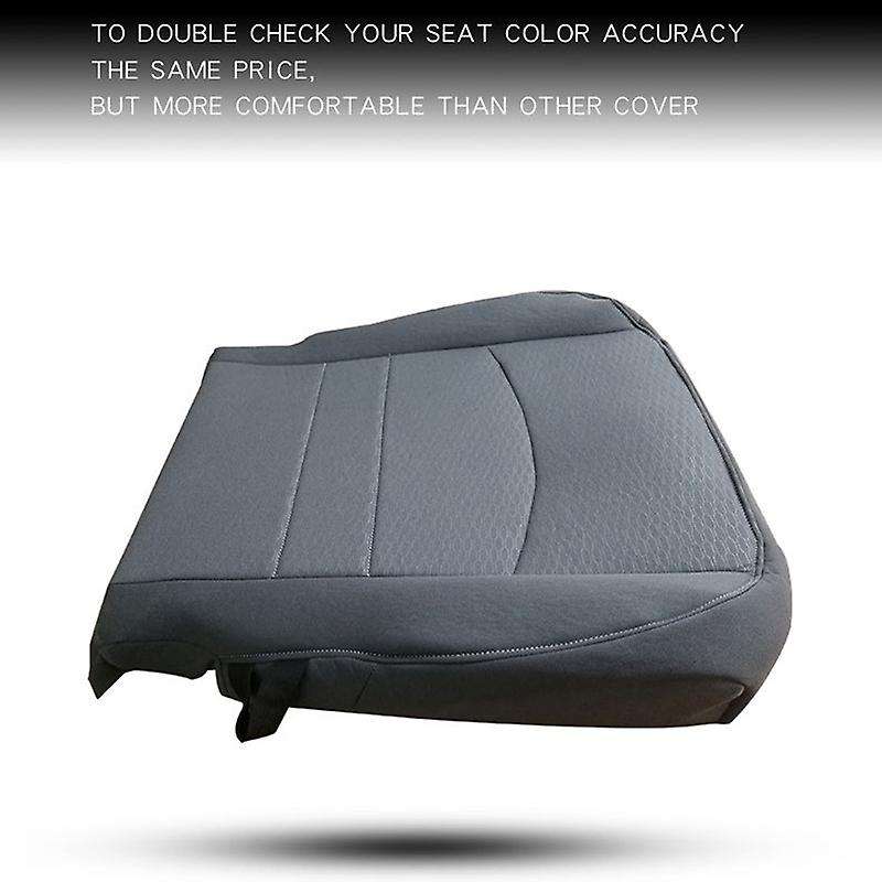 for Ram 1500 2500 3500 2013 2014 2015 - 2018 Driver Bottom Fabric Seat Cover Replacement Gray