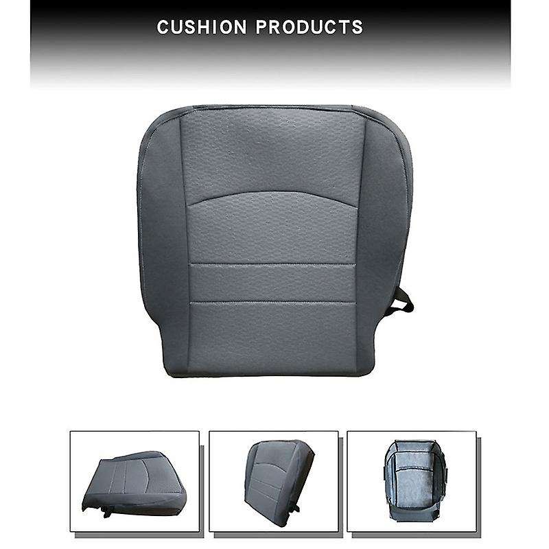 for Ram 1500 2500 3500 2013 2014 2015 - 2018 Driver Bottom Fabric Seat Cover Replacement Gray