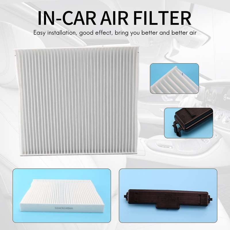 for RAM 1500 2500 3500 Cabin Filter Kit Cabin Filter & Filter Access Door 68052292AA 68318365AA