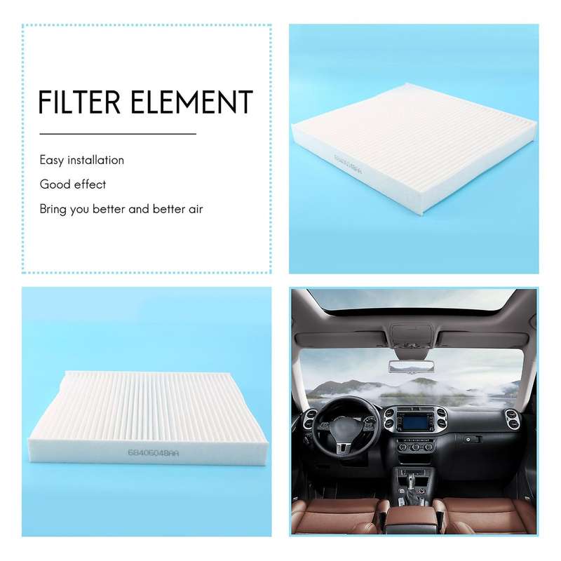 for RAM 1500 2500 3500 Cabin Filter Kit Cabin Filter & Filter Access Door 68052292AA 68318365AA