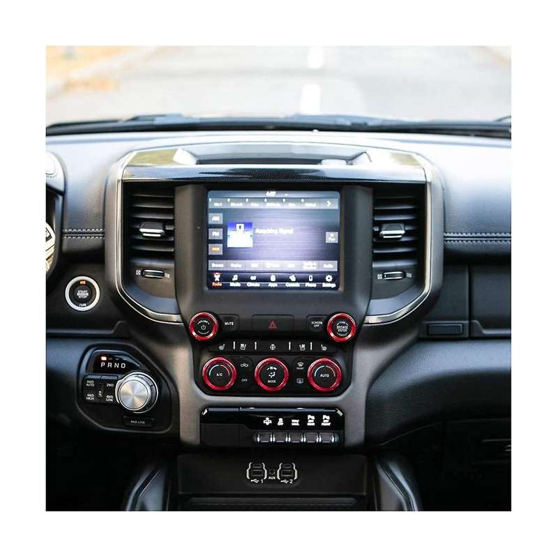 for Ram Accessories 2018-2021 Control Knob Cover Ac/volume/mode/auto/browse Switch Decor Button Tri