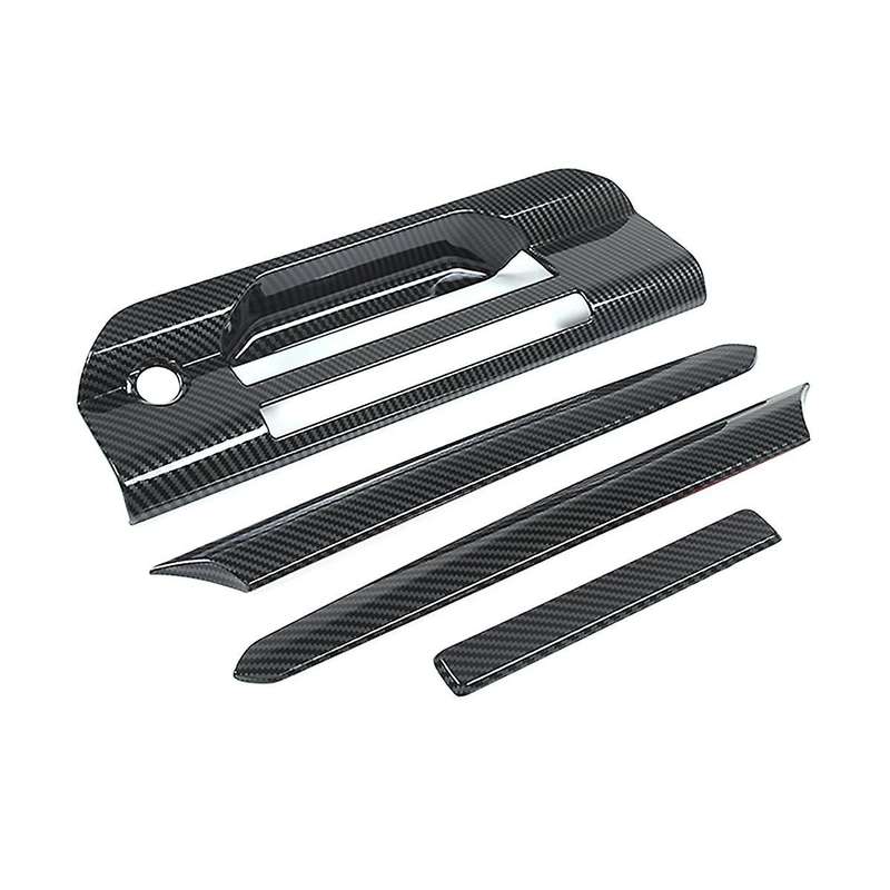 for Ranger 2023 Car Rear Handle Cover Trim Trunk Decorative Sticker Accessories - Abs Carbon Fiber