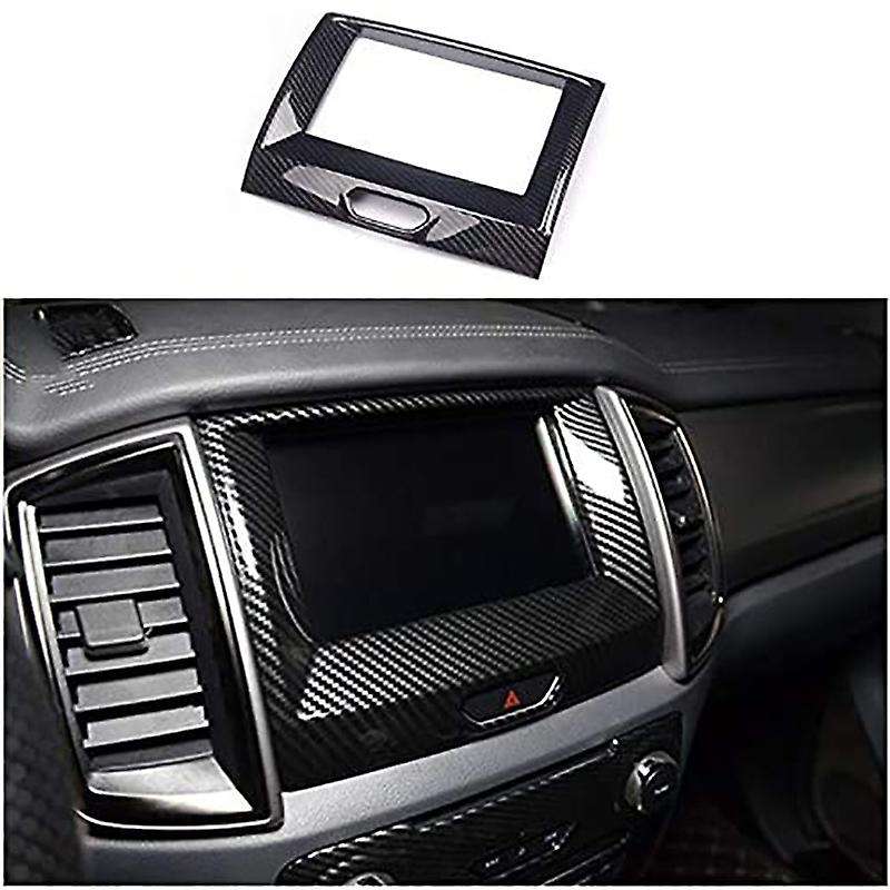 for Ranger Everest Endeavor 2015+ Carbon Fiber Inner Center Navigation Cover Trim Frame Decorator C