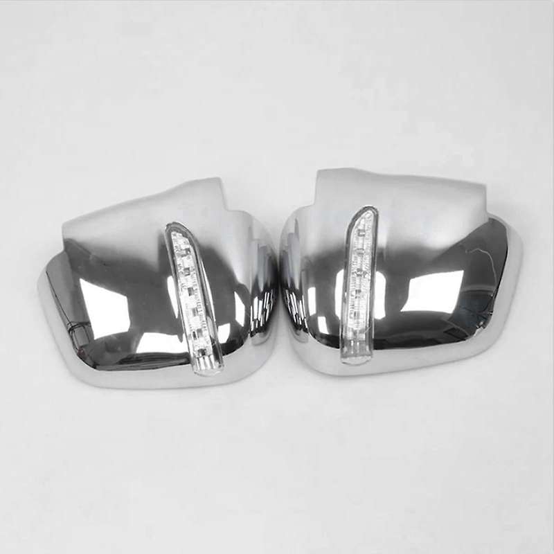 for Refine STAREX 2004 ABS Chrome-Plated LED Rearview Mirror Cover with Turn Signal Reversing Mirror