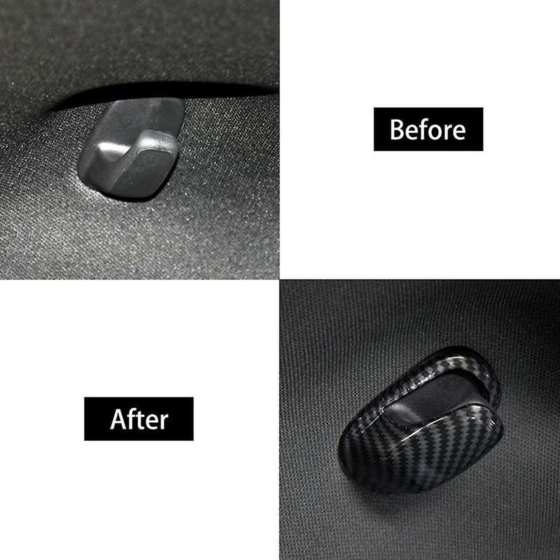 for Rear Hook Cover Trim ABS Decoration for 2010 2011 2012 2013 2014 2015 (Carbon Fiber)