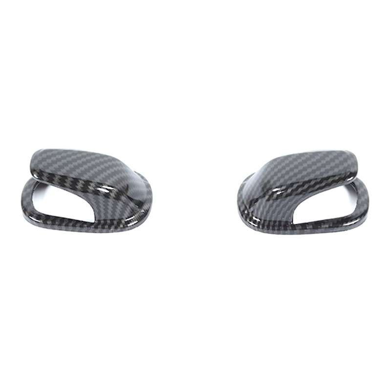 for Rear Hook Cover Trim ABS Decoration for 2010 2011 2012 2013 2014 2015 (Carbon Fiber)