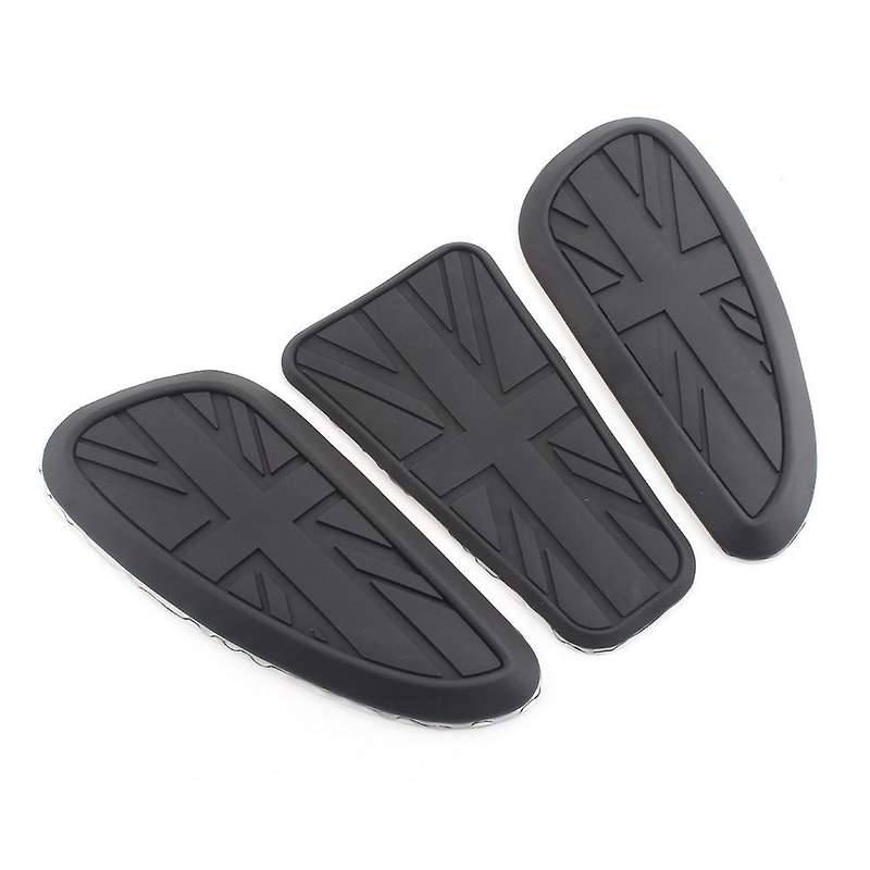 for Retro Motorcycle Cafe Gas Fuel Tank Protector Sheath Knee Tank Pad Grip Decal for T120 T100 Blac