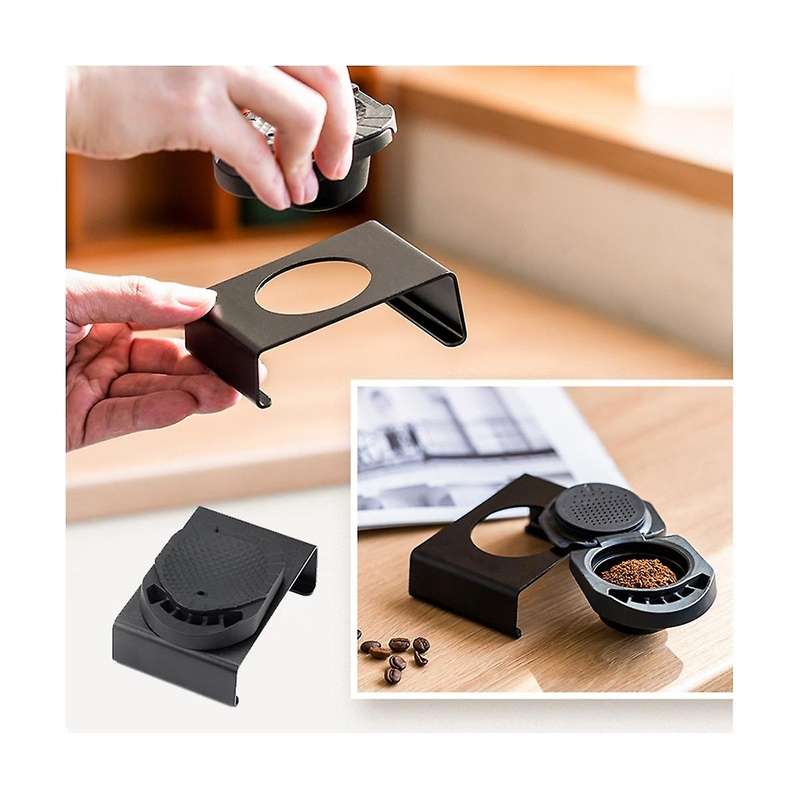 for Reusable Coffee Powder Adapter Filter with Aluminum Holder Basket Coffee Maker Accessories